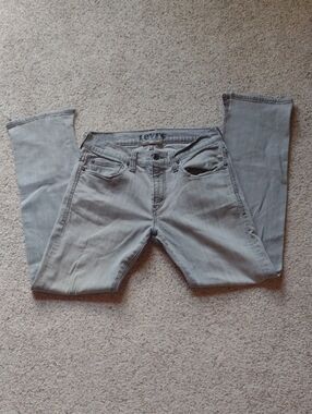 Levi's Men's Light Gray Skinny Jeans